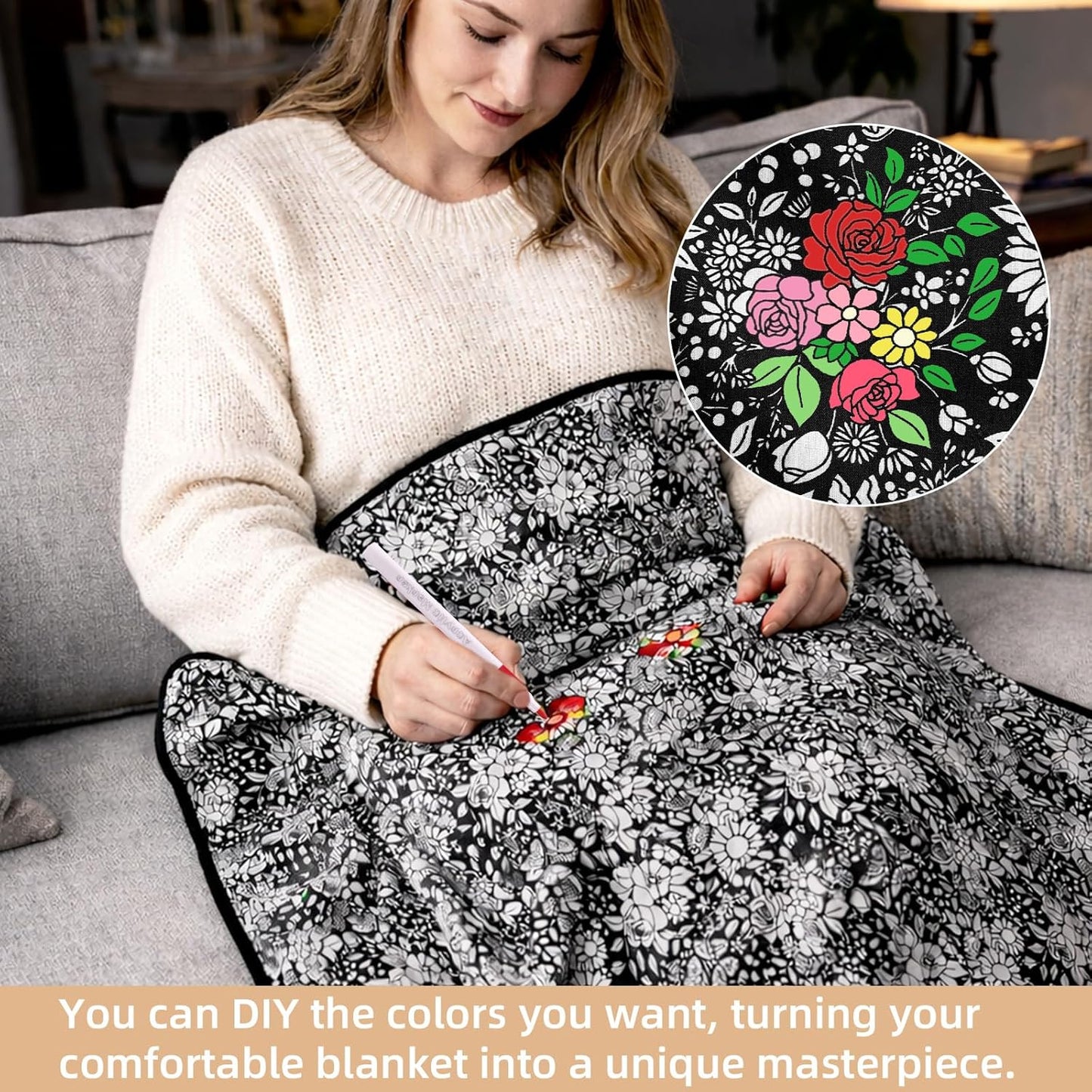 Scribble & Snug™ Colouring Blanket